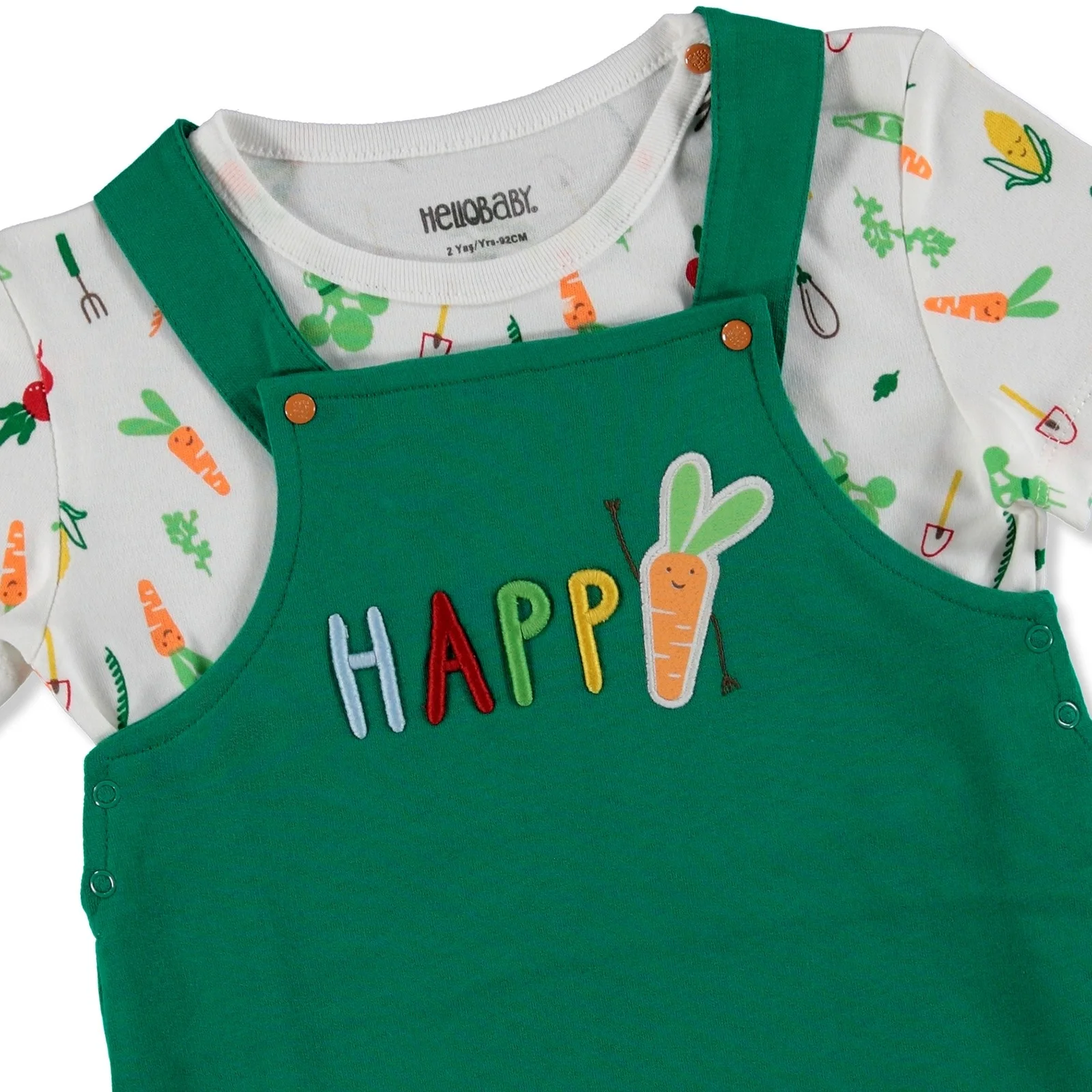 Ebebek HelloBaby/Летний Детский свитер с милыми овощами Комплект комбинезонов |