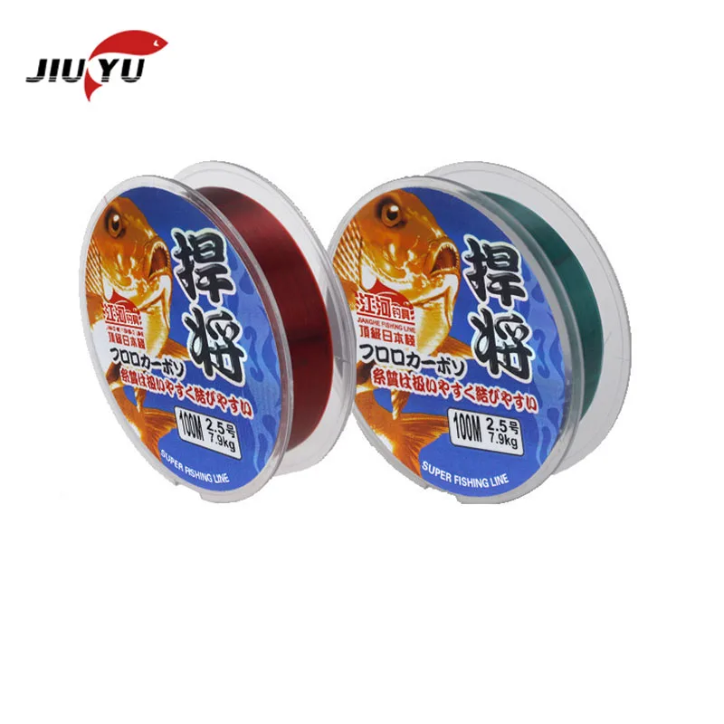 Красная рыболовная леска из нейлона фтор 50 м/19 ярдов высокопрочный провод для