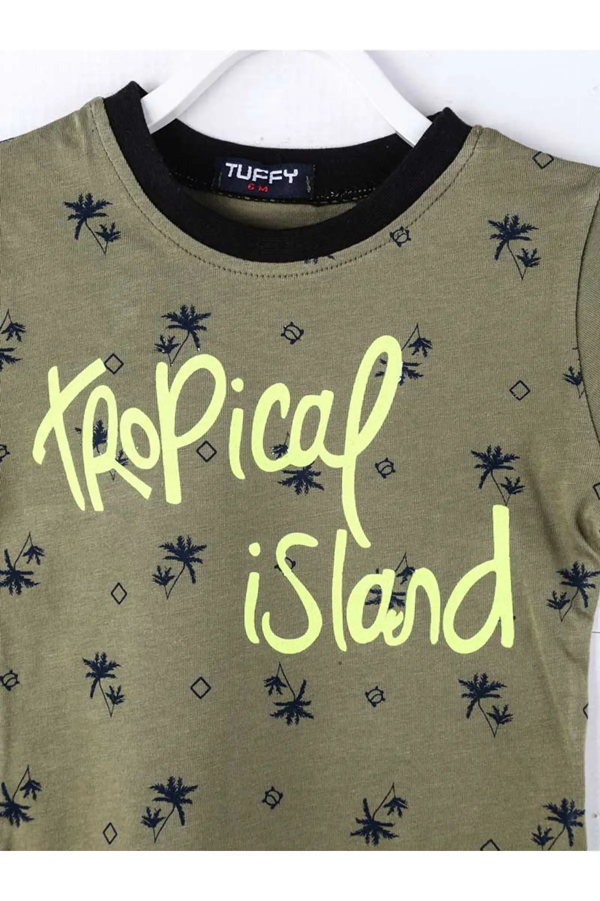 Детские с коротким рукавом футболки цвета хаки для мальчиков |