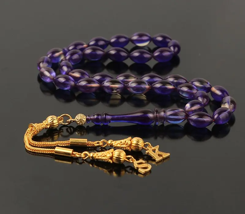 

Натуральный Янтарный Позолоченный Серебро 925 пробы, кисточка, 33 Бусы, Молитвенные Четки, мужские и женские, мужские бриллианты из Турции