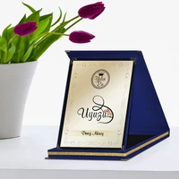 personalized year uyuzu navy blue plaque award