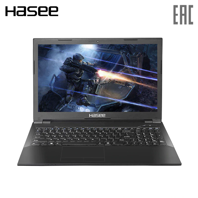 Игровой ноутбук Hasee K680E-G6E3 15.6" IPS FHD/ i5-8400 2.8 GHz/GTX1050Ti 4ГБ/ 8ГБ/256ГБ SSD+1TБ HDD/White