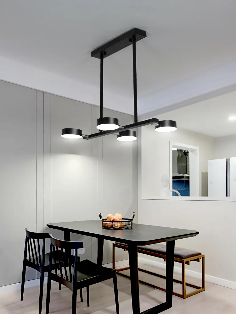Modern Dining Room Pendant Lamp Black Interior Lighting Fixtures Led Chandelier For Kitchen Office Table Loft Home Decoration |