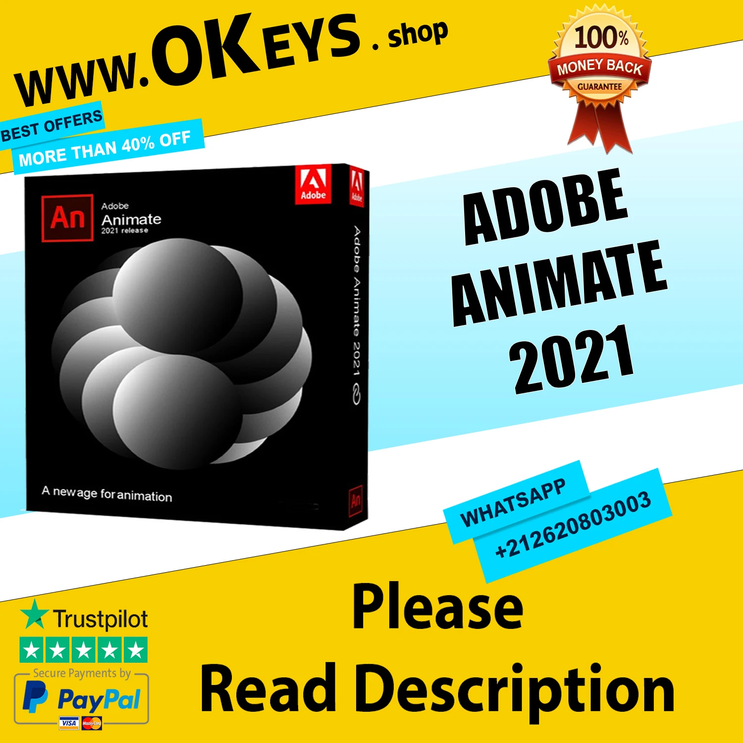 

{Adobe animate 2021 - Windows - Life Time Using}