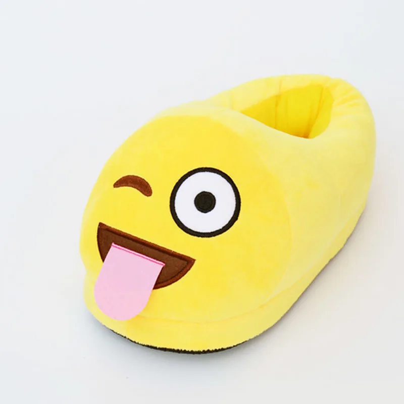 Тапочки смайлы emoji &quotС языком&quot (36-44) | Обувь