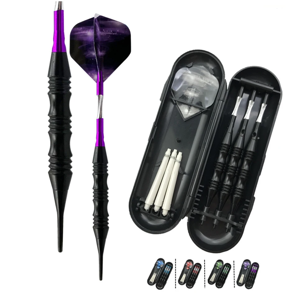 

20g Soft Darts Tip Aluminum Rod Plastic Darts Tip With Hard Case, Aluminum Shafts And Black Coated Metal Barrels And Pet Flights