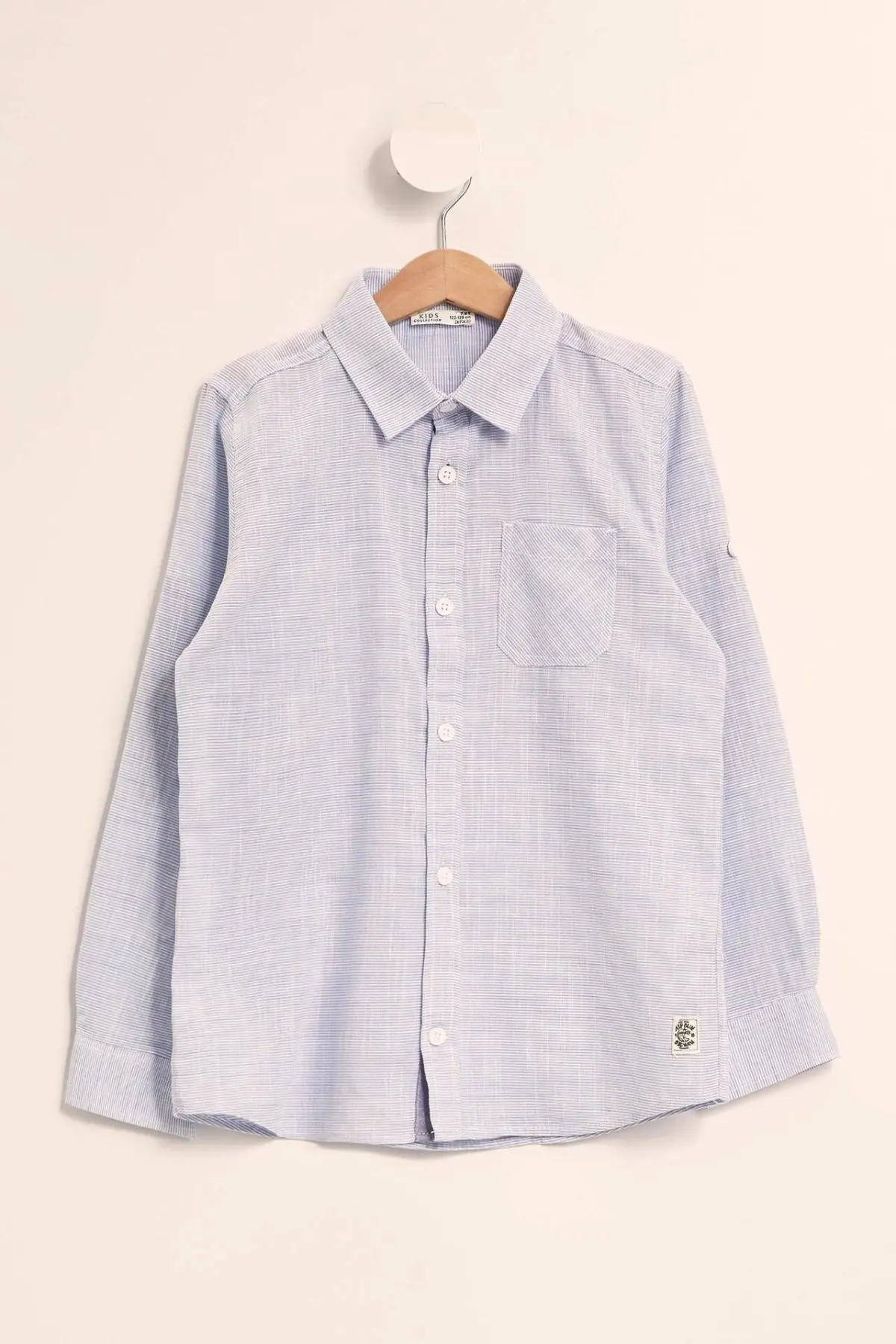 DeFacto осенние рубашки с длинными рукавами для мальчиков Детские однотонные