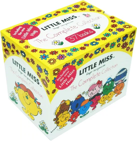 Набор книг в коробке Mr Men set 50 books / Little Miss 37 обучение английскому | Канцтовары для