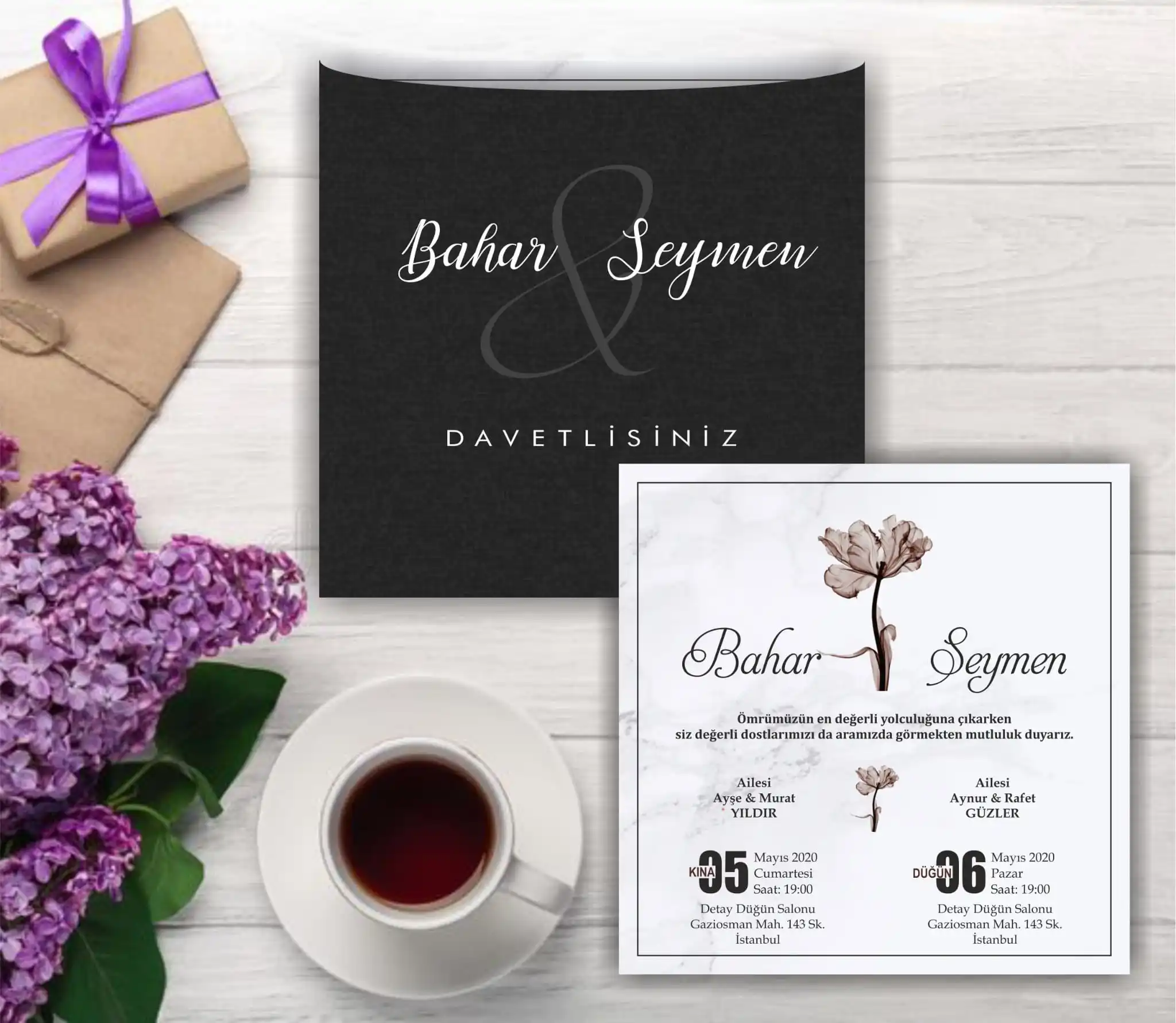 

Wedding Invitation Card Wedding Birthday Event Greeting Card Enveloped 15x15 Cm Laser Inkjet Printer Compatible Picture Printed