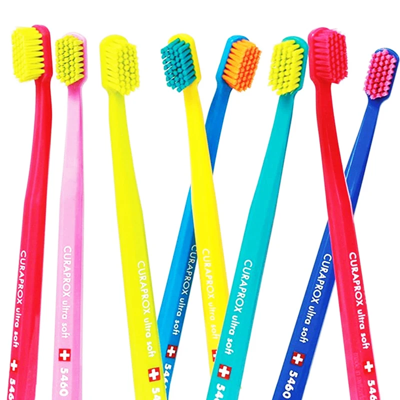 Curaprox Ultra Soft Toothbrush Childrens & Adults with Small Mouths Brush Better Cleaning Feeling Super Colours %100 Original