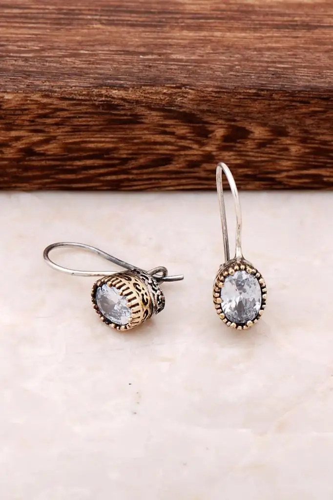 

Quartz Stones Handmade Design Silver Earring 4247 High Quality Hand Made Original Filigree Silver Jewellery Gift for Women