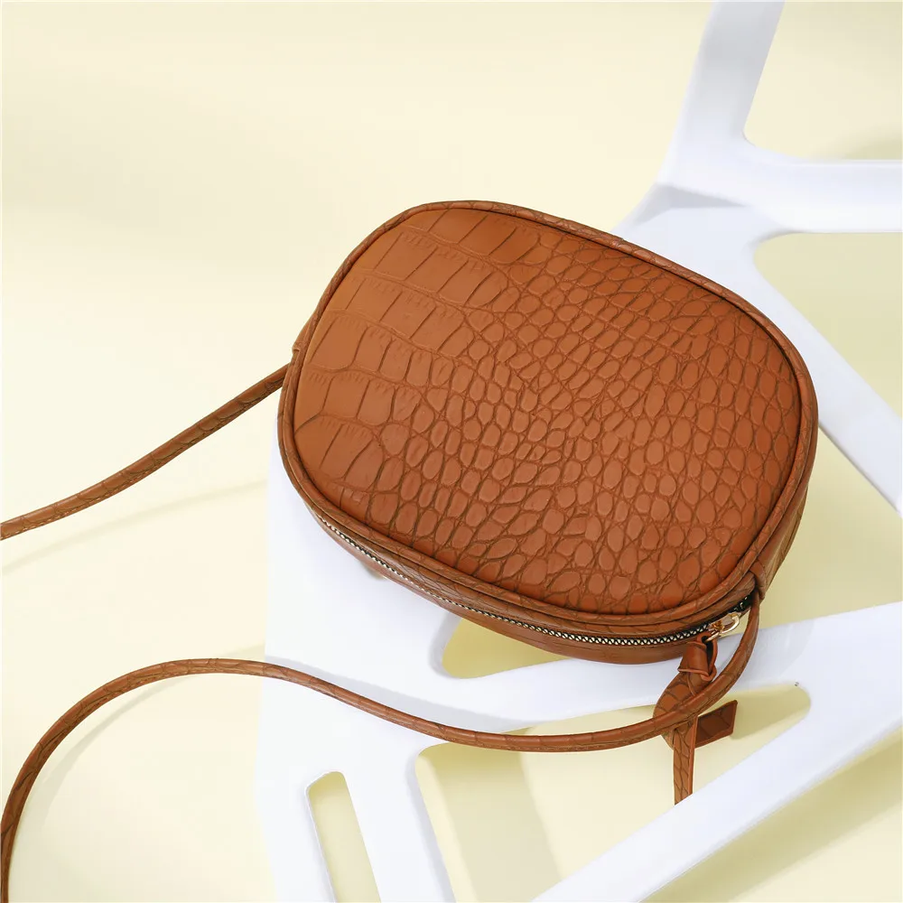 

New Real Leather Retro Women Bag European and American Ladies Cross Body Embossed Bags Handmade Shoulder Bag Messenger Cream Bag