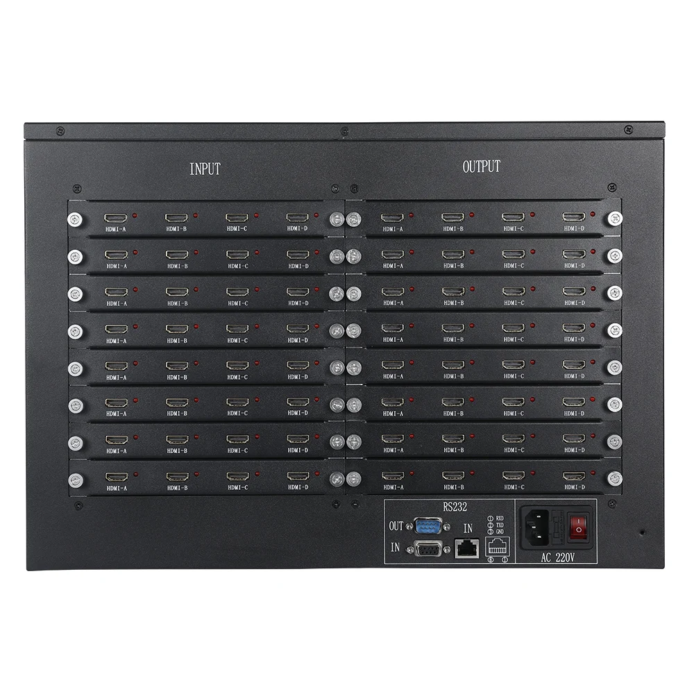 Folaida 4K x 2K 24X24 HDMI матричный коммутатор Подключаемая карта HDMI/DVI 1080P видео RS232 ИК