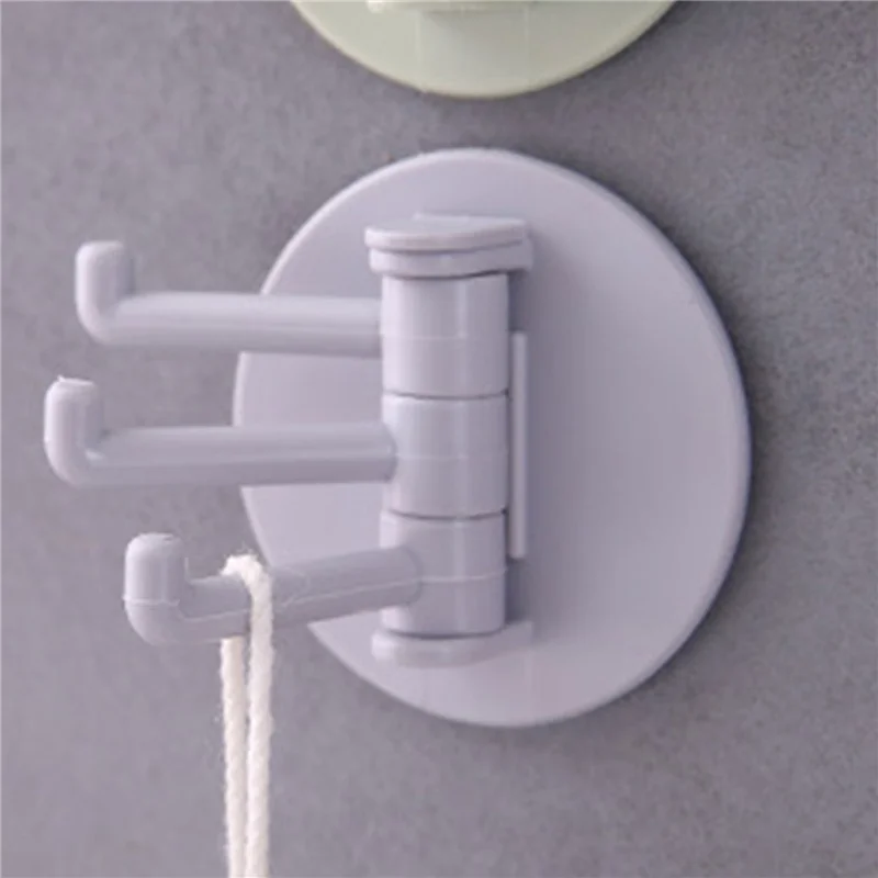 

Rotatable Adhesive Hook Wall Door Hanger Seamless Strong Bearing Stick Hook Hangers Hooks Heavy Load Rack Cup Sucker Kitchen