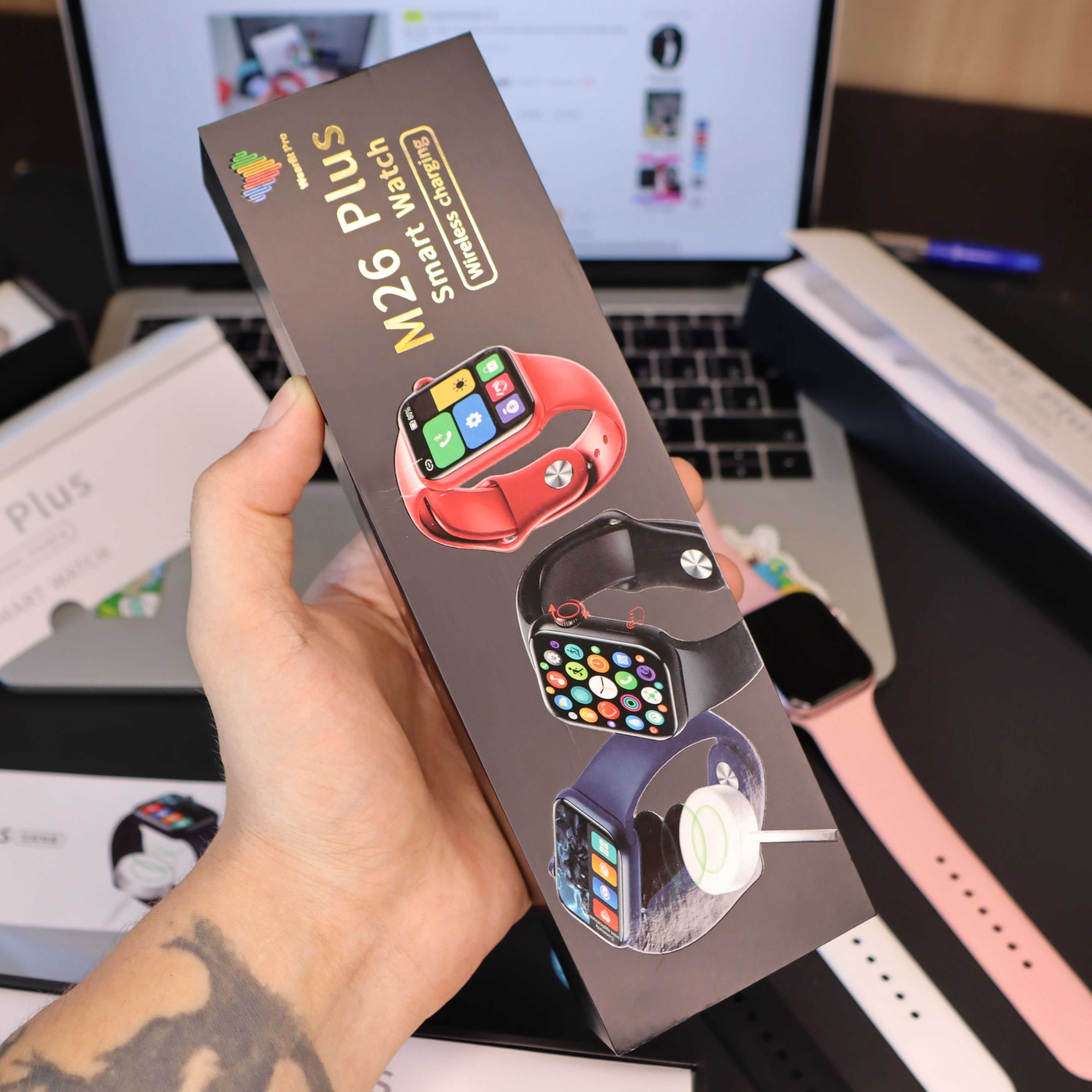 2021 M26+ Смарт часы умные Smart watch для Android Ios свои обои пульс m26 plus|Смарт-часы| |
