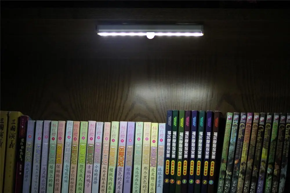 

AiLESEN PIR LED Motion Sensor Light Cupboard Wardrobe Bed Lamp LED Under Cabinet Night Light For Closet Stairs Kitchen