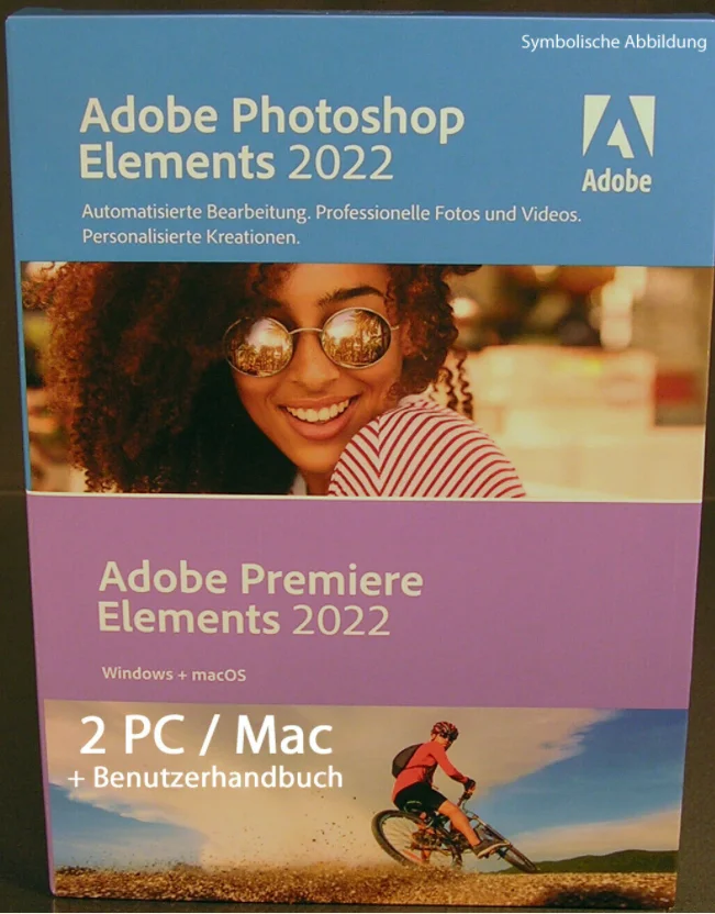 

Adobe Photoshop Elements 2022 + premiate версии 2022 + dvd WIN/MAC
