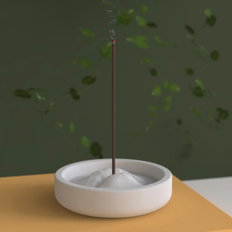 Molde de silicona de inserci&oacute;n de incienso de hormig&oacute;n, bandeja de incienso de aromaterapia con dise&ntilde;o creativo en forma de boca, decoraci&oacute;n artesanal-1