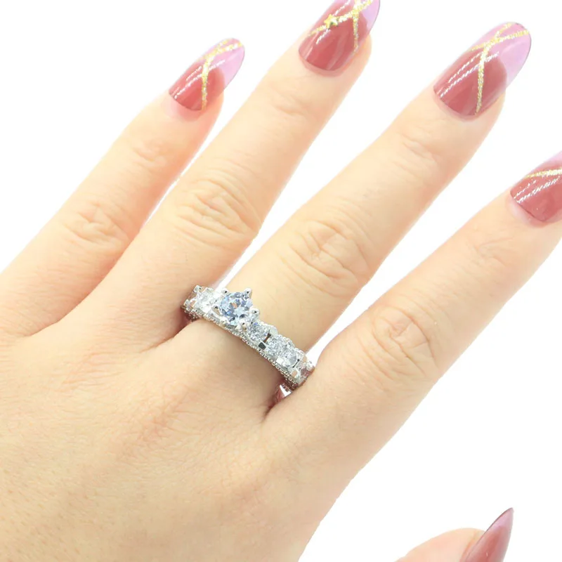 Женское серебряное кольцо с сапфиром 22x8 мм | Украшения и аксессуары