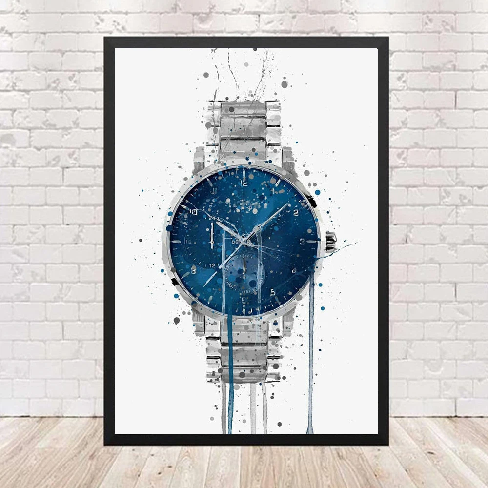 Граффити новый знаменитый бренд часы Картина на холсте Rolex Роскошная фотография