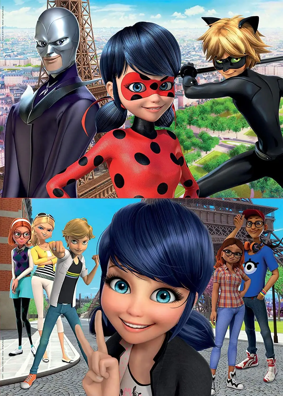 

Miraculous Puzzle 2x100 Pcs adyBug Multimouse CatNoir Puzzle