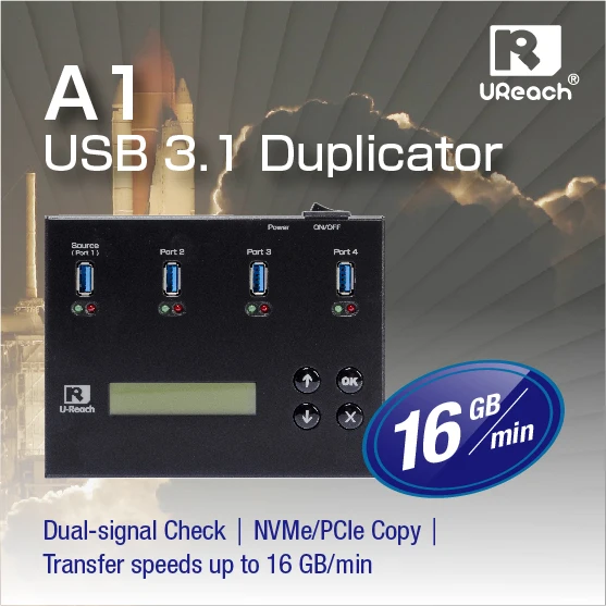 USB-Дубликатор UReach A1 1-3, USB 3,0, док-станция для копировального аппарата, считыватель, док-станция и ластик для данных