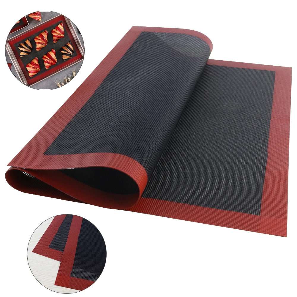 Антипригарный перфорированный силиконовый коврик для выпечки подстилка духовки