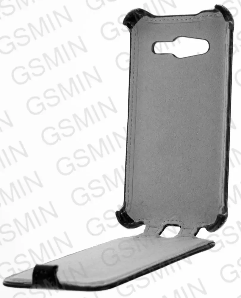 Кожаный чехол для Samsung Galaxy Core 2 Duos (G355h) Armor Case (Чёрный) | Мобильные телефоны и