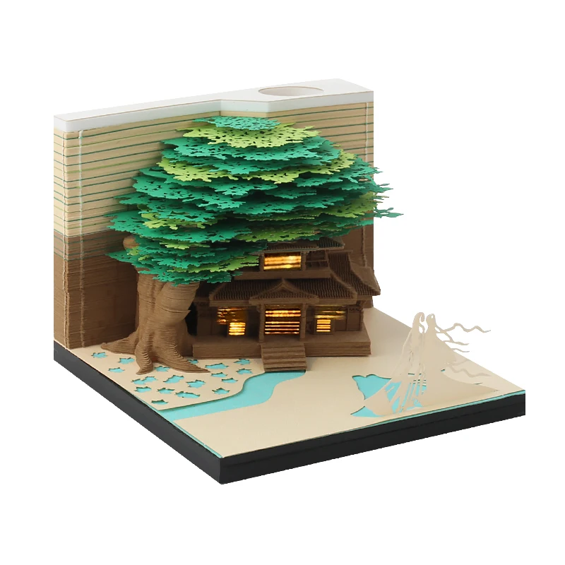 

Записная книжка omoshiking, бумажная записная книжка, 3D записная книжка с деревом брака, Офисная записная книжка с сообщениями, канцелярские при...