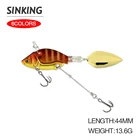 4,4 см, 13,6 г, приманка для рыбной ловли ВИБ-воблер, длинная погружная металлическая Вибрирующая приманка в виде ложки, Джеркбейт, свимбейт, искусственная приманка, приманка для окуня