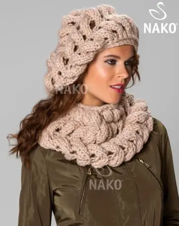 Nako пряжа для ручного вязания спагетти шерсть акриловая кардиган шарф берет -