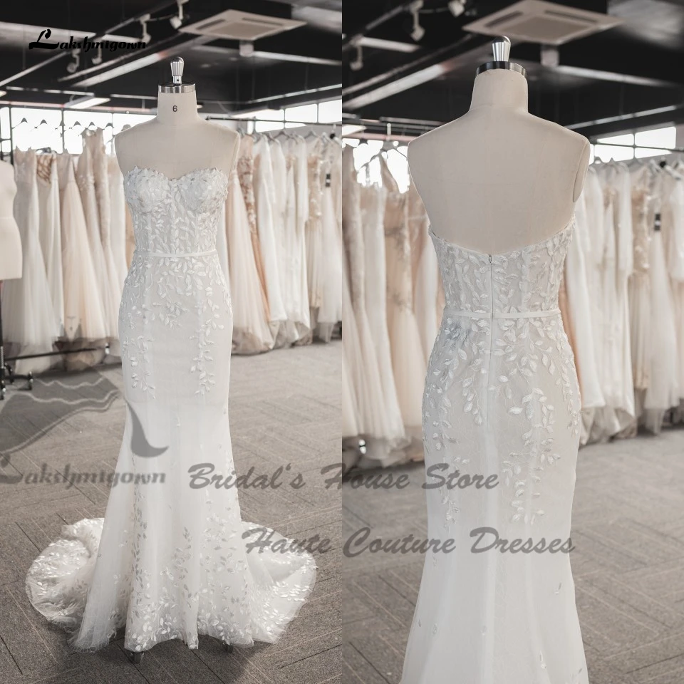 Женское свадебное платье с открытыми плечами белое кружевное цветочным принтом