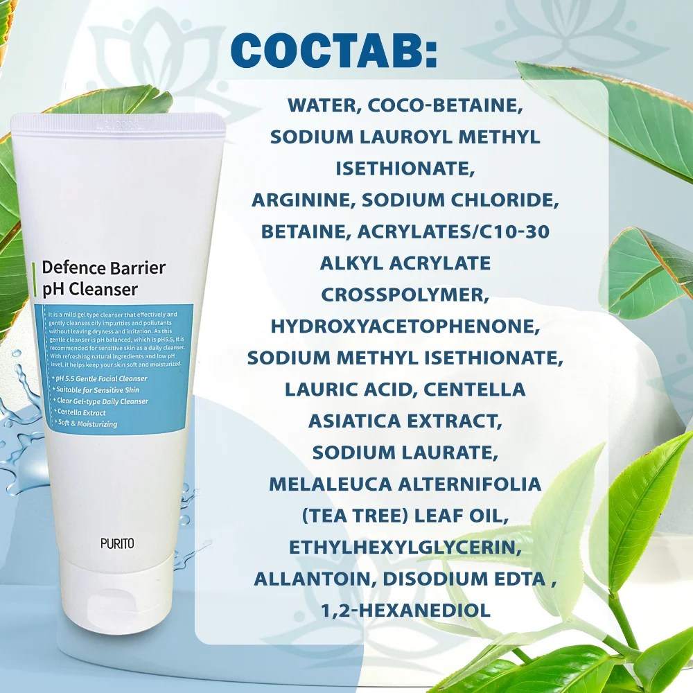 Purito Defence Barrier Ph Cleanser Слабокислотный гель для очищения кожи. Корейская косметика.