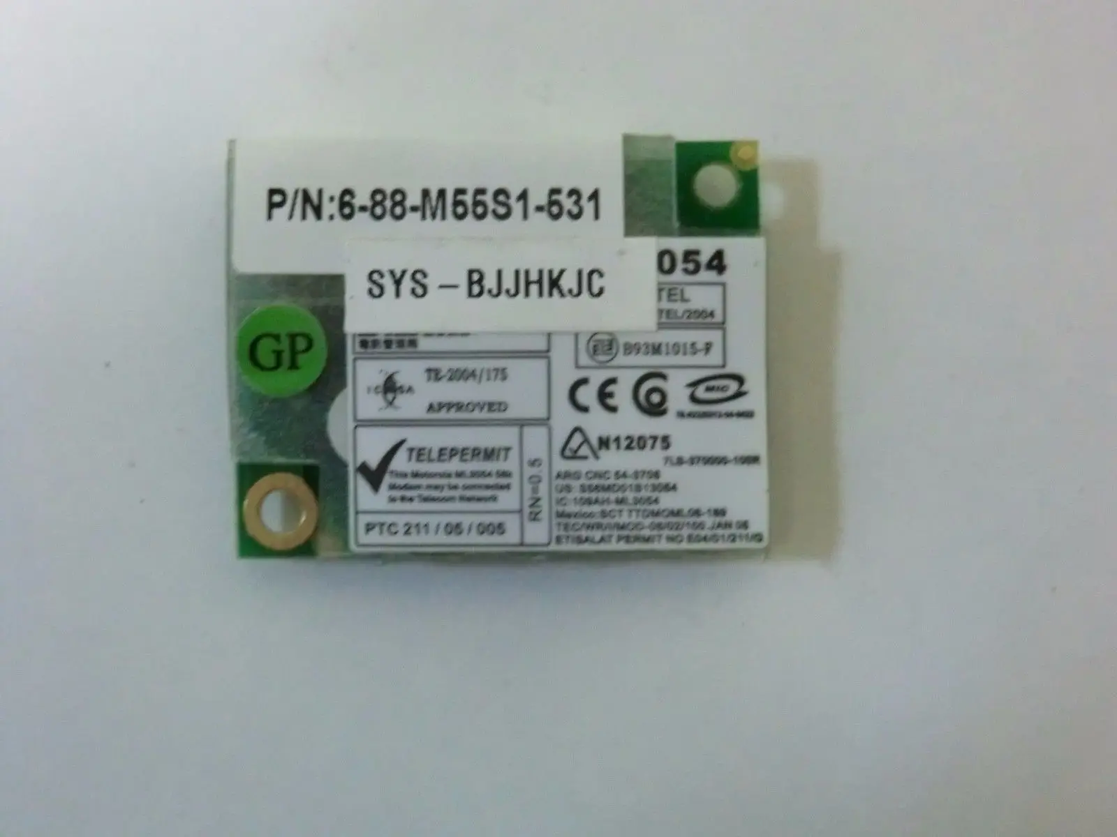 Novatech hyrican Clevo m67sru Asus z53s x50v modem Motorola Castle net ml3054 | Laptop Repair Components