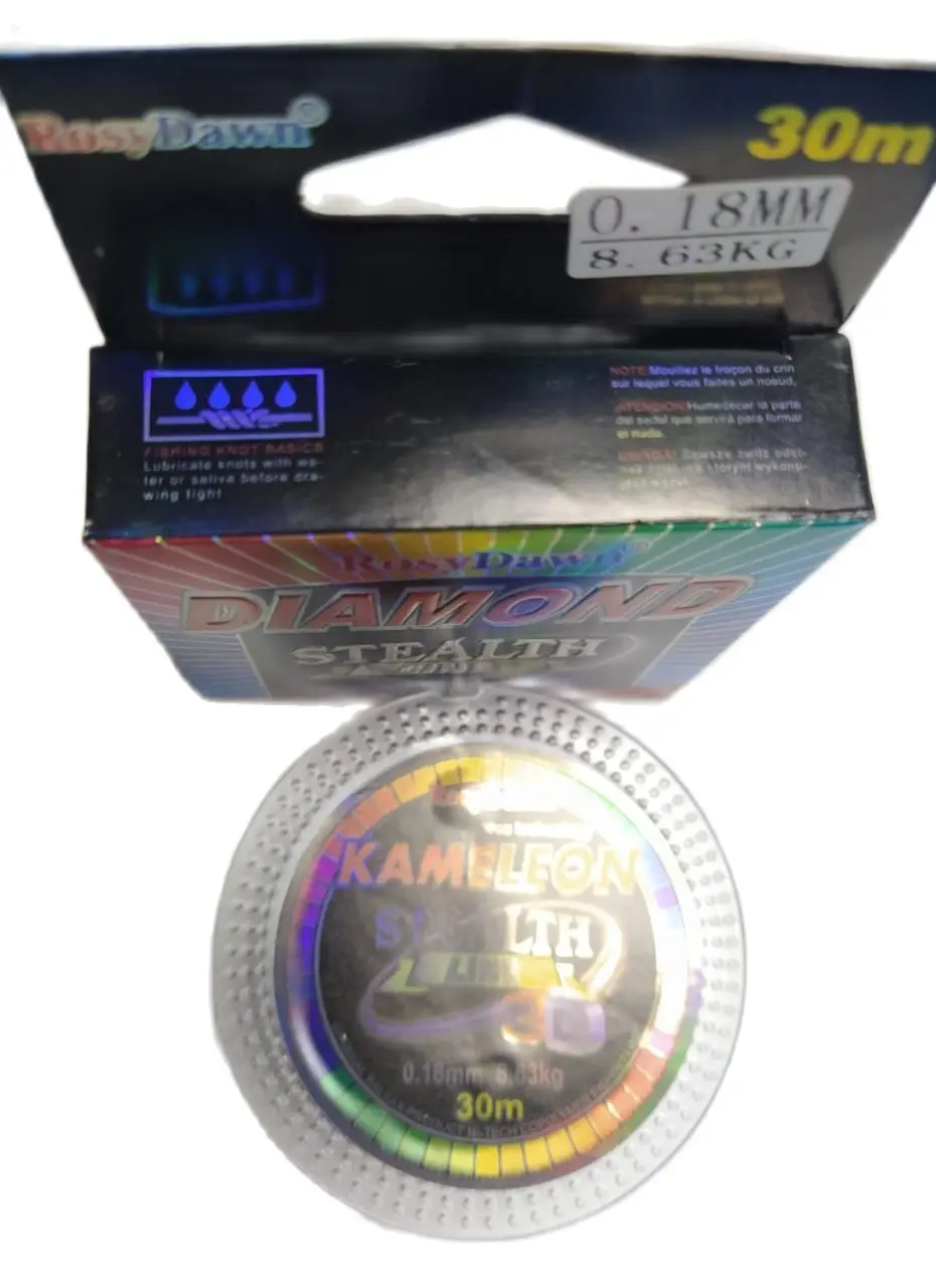 Леска зимняя Rosy Dawn Diamond Stealth line 3D 30м в ассортименте. Цена за 2 штуки . - купить по