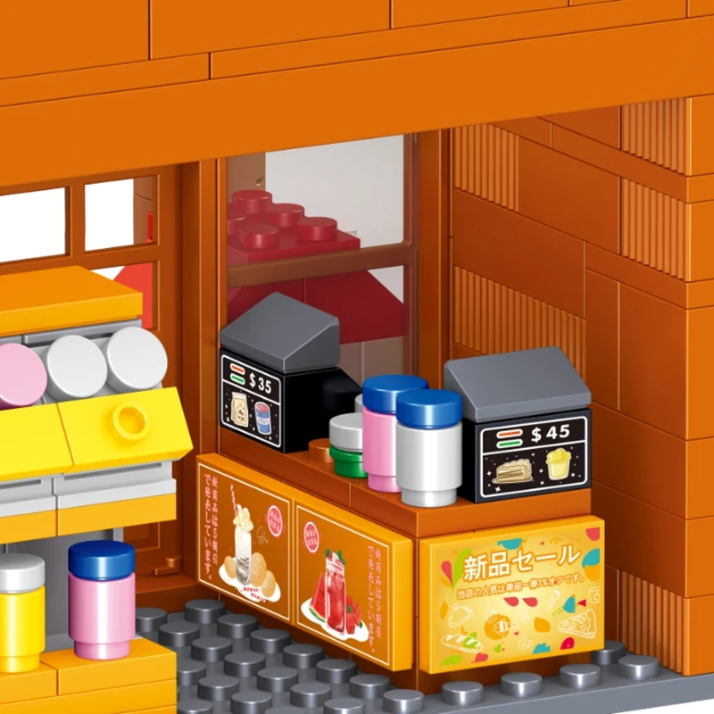 Nohara модель продуктового магазина строительные блоки городской уличный вид блок