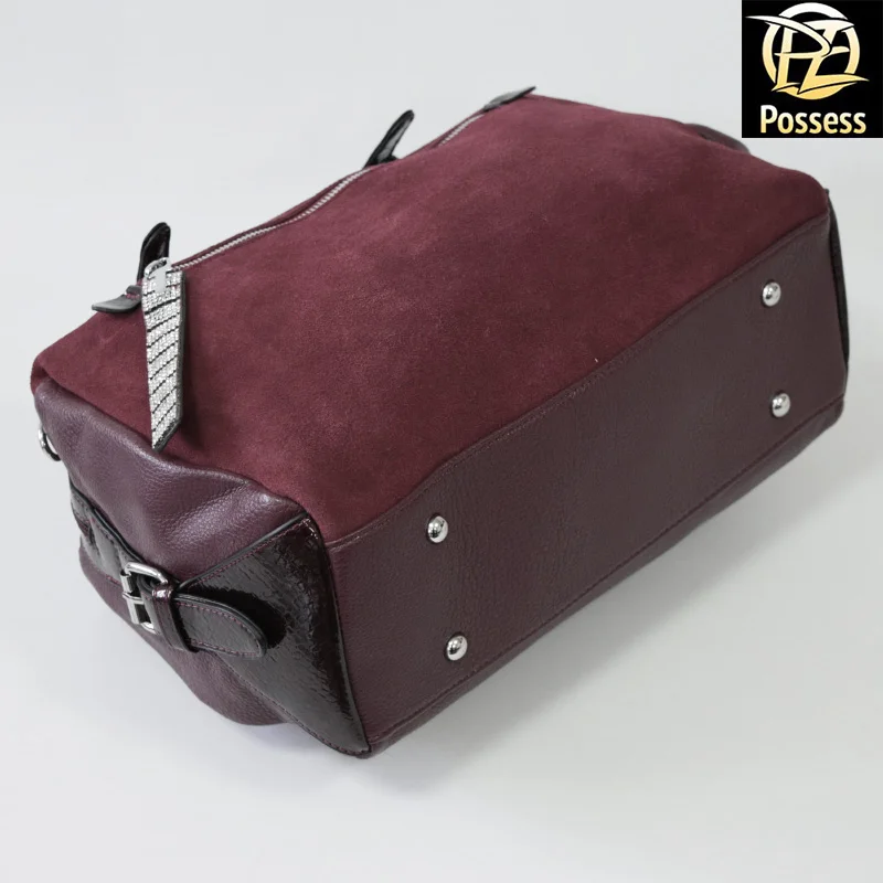 Женская сумка BALIVIYA BRAND T16-10 натуральная замша+кожзаменитель | Багаж и сумки