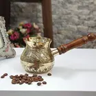 (Набор из 3) турецкий греческий марокканский кофейник, чайник, кофейник, варочная панель, деревянная ручка для приготовления эспрессо, кованый рис, без SH