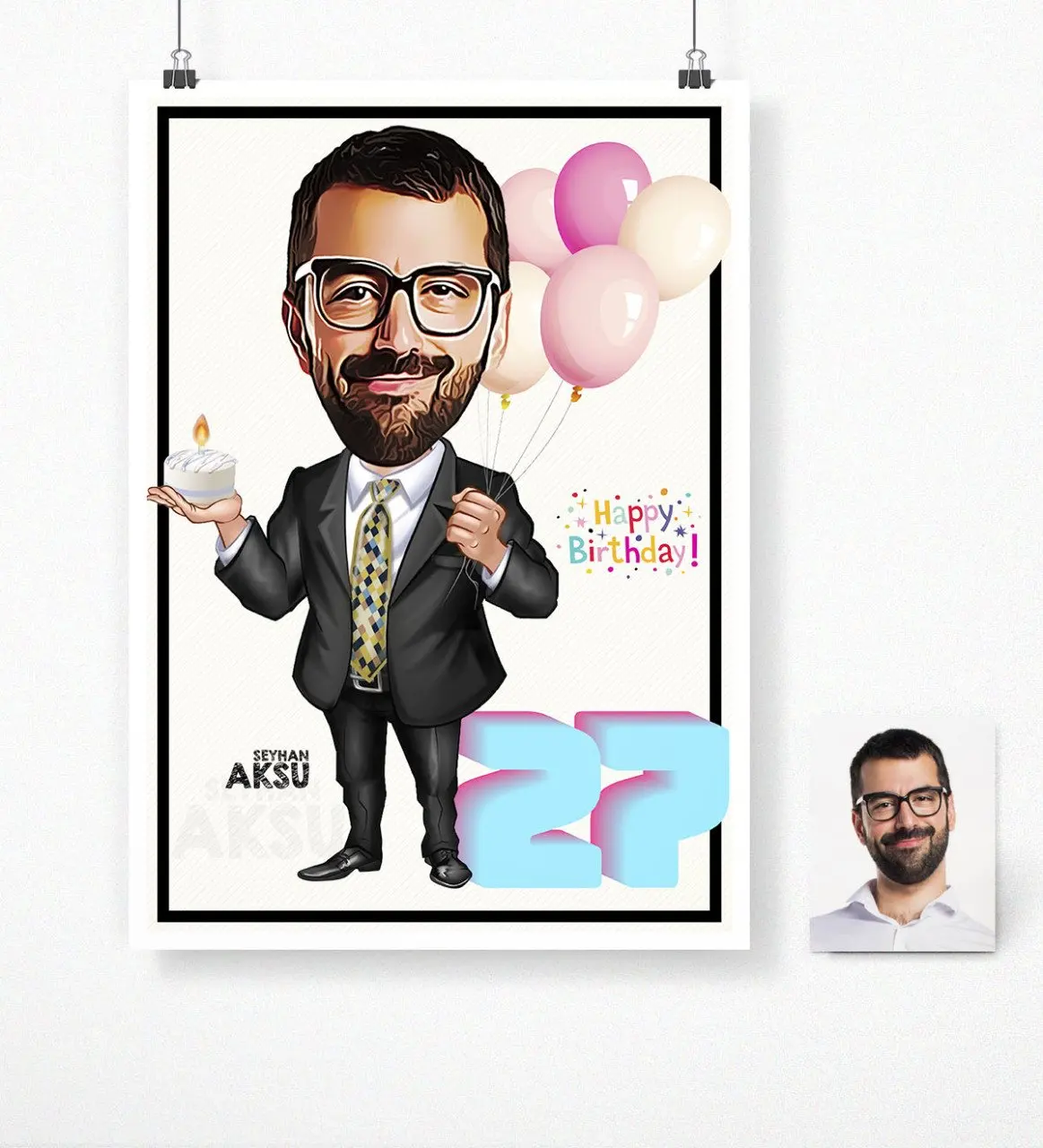 

Персонализированные день рождения мультфильм плакат (50x70 см). 15 забавными уникальная превосходная красивая дизайнерская одежда для особых ...