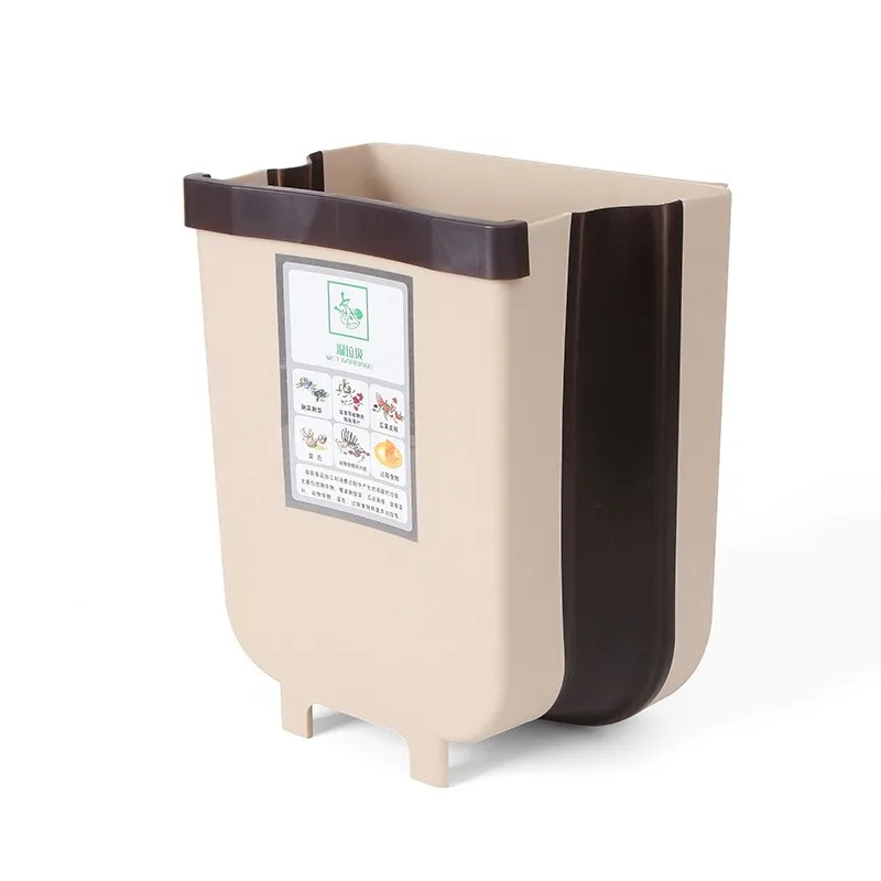 Кухонное подвесное складное мусорное ведро дверь шкафа настенное труба ванная