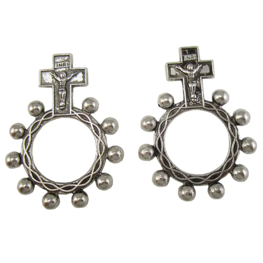 50 шт. религиозного Anello Preghiera палец декада кольцо четки