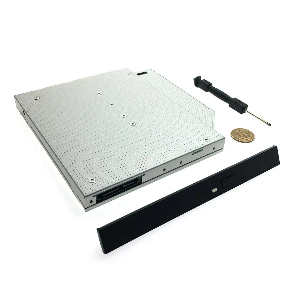 Адаптер optibay Espada 12M2 NGFF/M.2 SSD на miniSATA 12 7 мм для установки DVD|Адаптеры ноутбуков| |