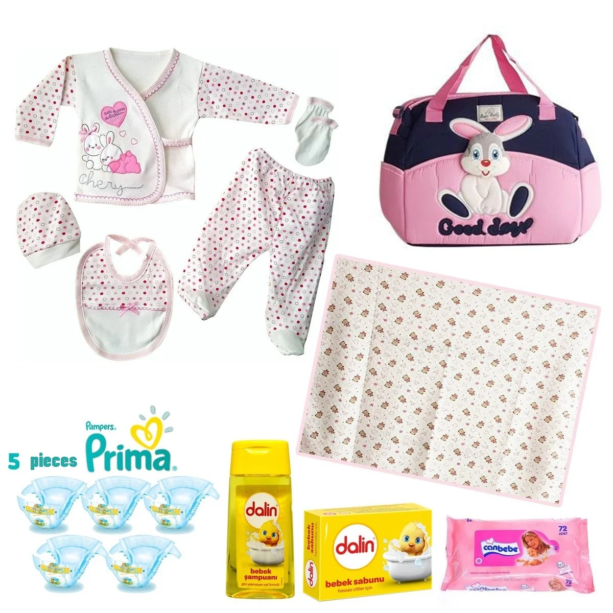 Girl Baby Care Set Hospital Output Team Maternity Set Bag Wet Wipes Shampoo Blanket 2021 New Season Deal Product