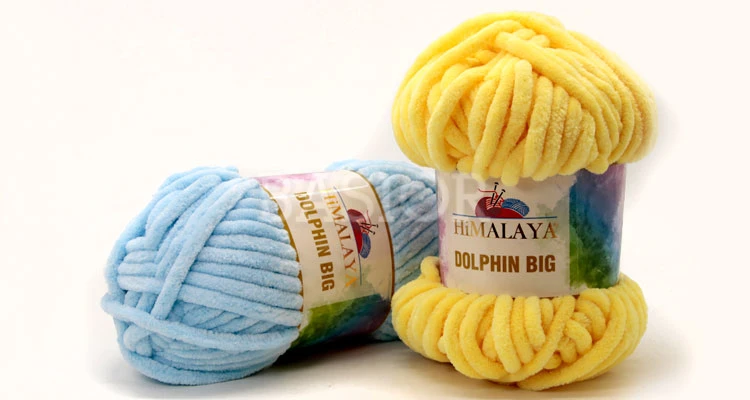 Himalaya Dolphin BIG Yarn Гималайский дельфин большая пряжа 200 г супер громоздкое толстое