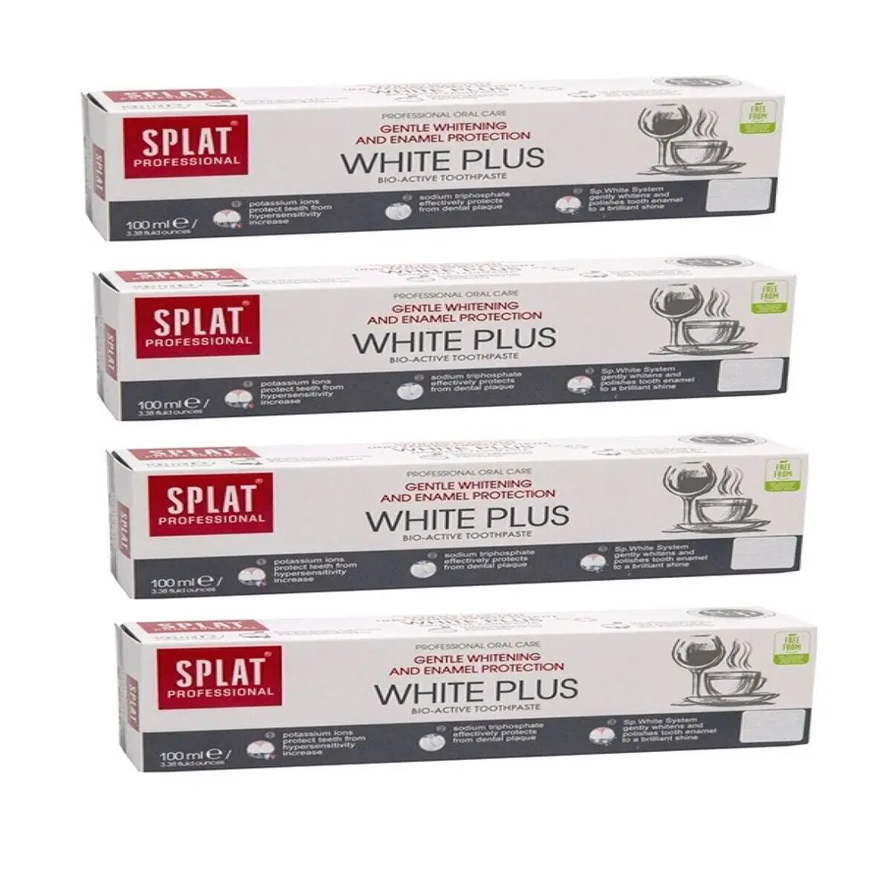 

SPLAT ® QUALITY TOOTHPASTE TYPES LARGE SIZE INSTANT WHITE SMILE HEALTHY STRONG TEETH SPACIOUS BREATH ORGANIC VEGAN FLUORIDE FREE