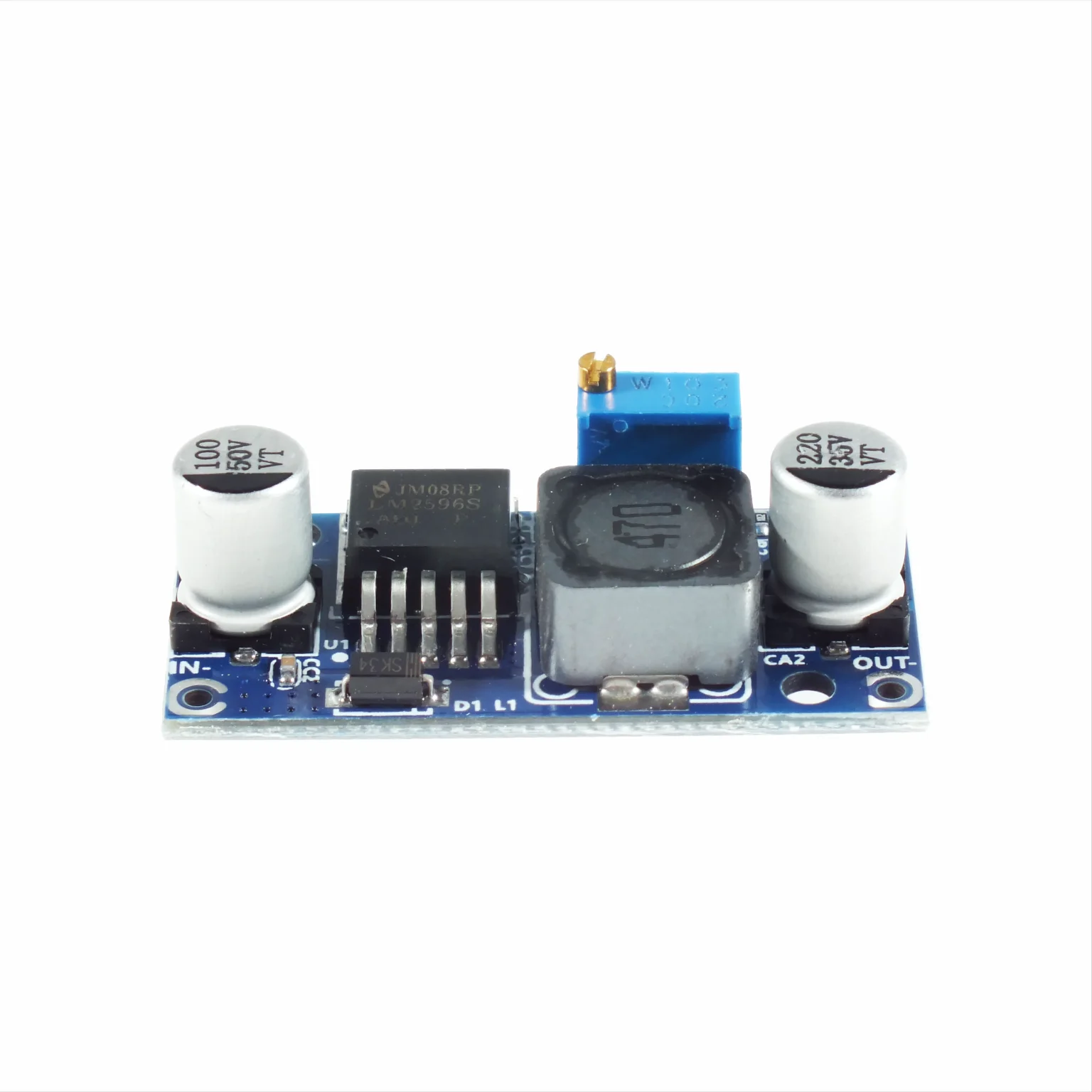 Модуль LM2596 понижающий 3А преобразователь регулируемый DC- DC постоянного тока