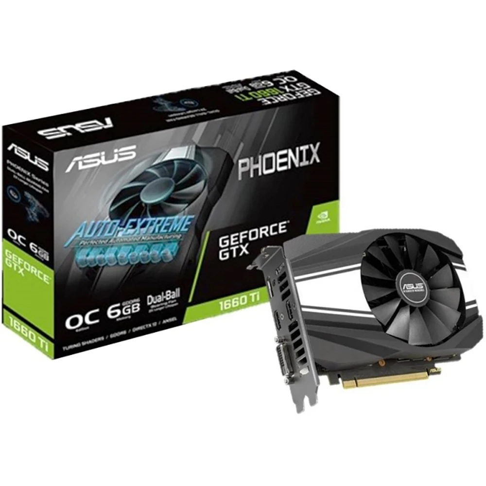 Видеокарта ASUS Twin nVidia GeForce GTX 1660 Ti 1800MHz 6144MB 12000MHz 192 bit RTL [PH GTX1660TI 6G]|Видеокарты| |