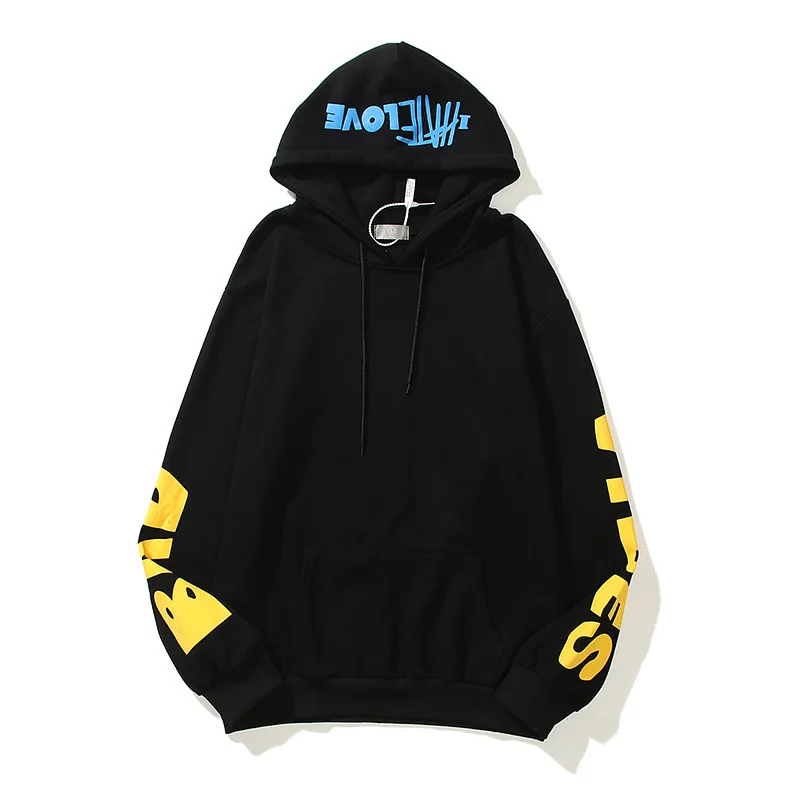 

2022 New Design Trendy Kanye Casual Cotton Funny Expression Graffiti Printing Womens And Mens Pullover Hoodies