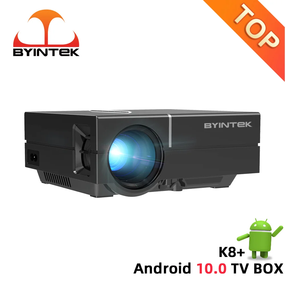 BYINTEK небо K8 HD 720P светодиодный 1080P проектор для домашнего Театр Портативный