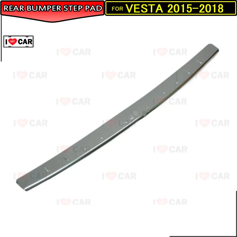 Защита для заднего бампера порог Lada Vesta Sedan 2015-2018 защитная накладка наклейка